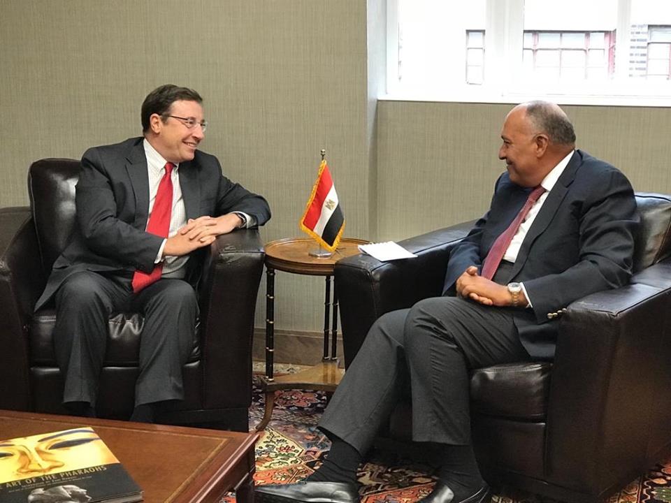 وزير الخارجية يلتقي مع المدير التنفيذي للبرنامج الإنمائي للأمم المتحدة