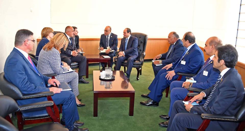 السيسى يلتقى ورئيس الوزراء البلغارى