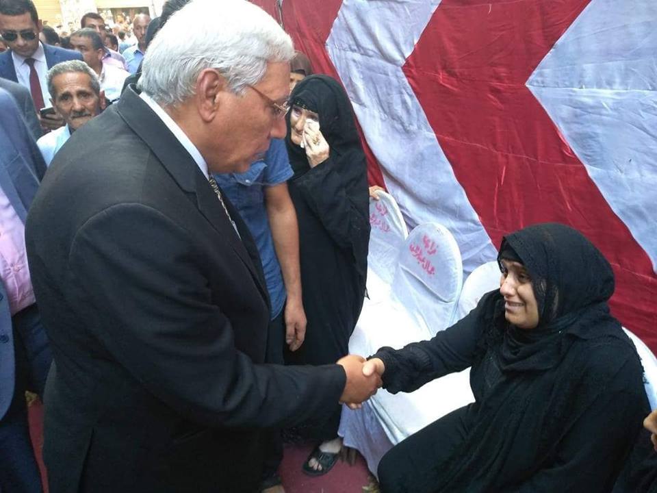 شاروبيم في الزهراء لتقديم واجب العزاء لأسرة التلميذ إبراهيم حسن عبدربه
