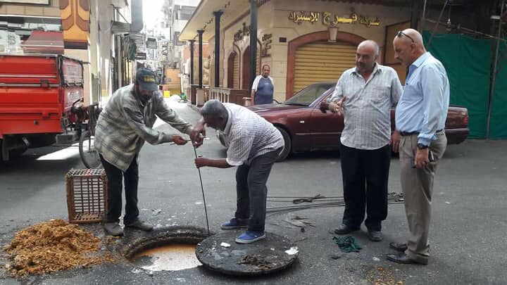تطهير بالوعات وخطوط الصرف الصحى بمحافظة بورسعيد