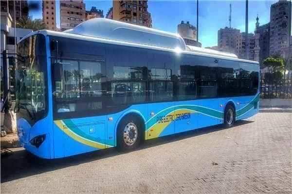 الأسكندرية تستقبل أول أتوبيس كهربائي