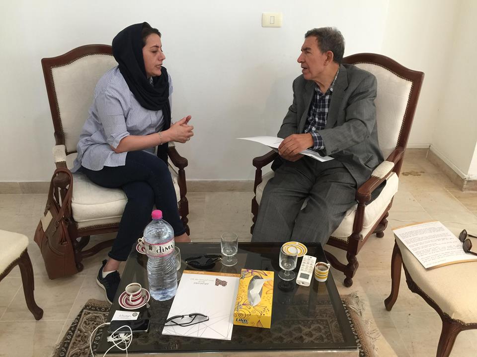 رابحة الفارسي في لقاء مع مبعوث الجامعة العربية بتونس
