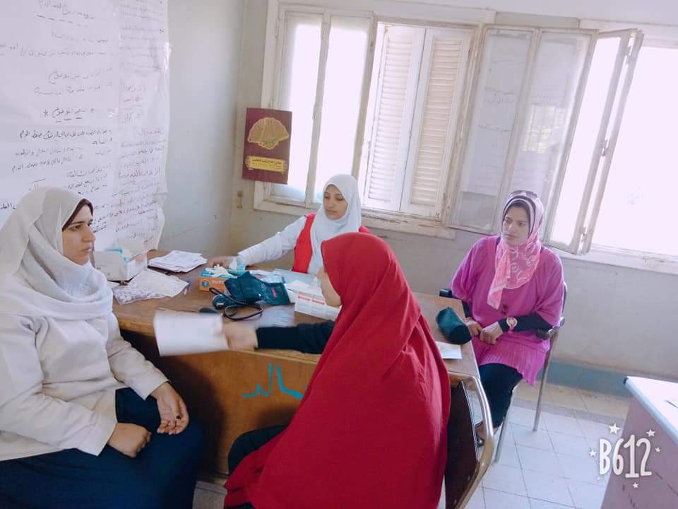 إستمرار فعاليات مبادرة القضاء على فيرس سى بالوحدة الصحية بقرية العجميين