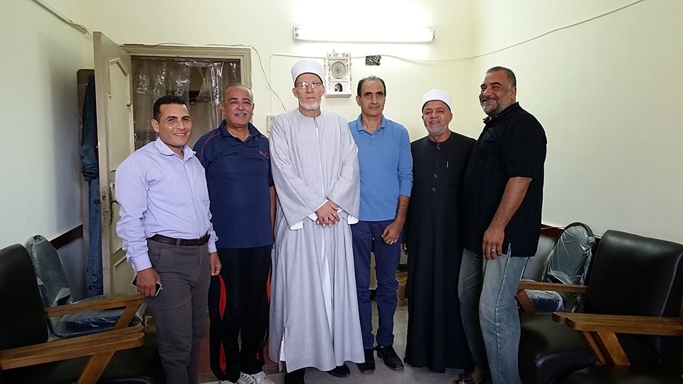 زيارة وفد نقابة العاملين بجامعة السادات لفرع المنظمة العالمية لخريجى الأزهر ببورسعيد