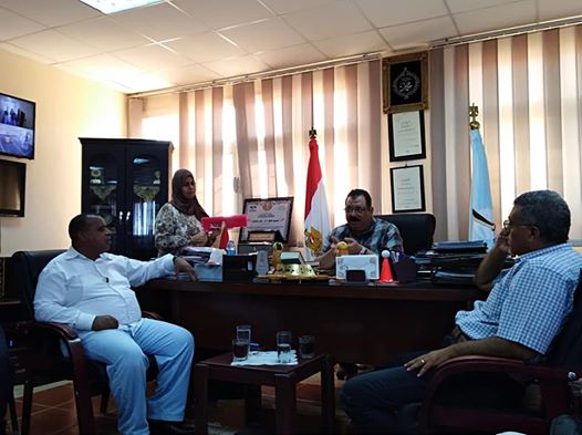 منصور يتفقد تطوير المدخل الشمالي والجنوبي لمدينة رأس غارب