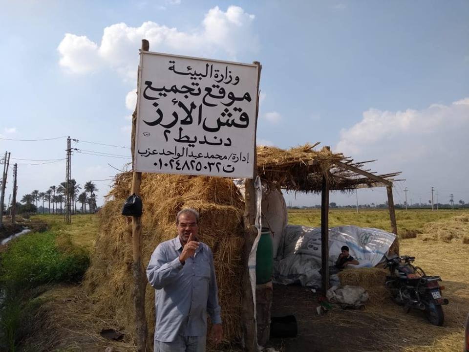 البيئة بالدقهلية تنجح في جمع 78 الف طن قش من خلال شباب الفلاحين