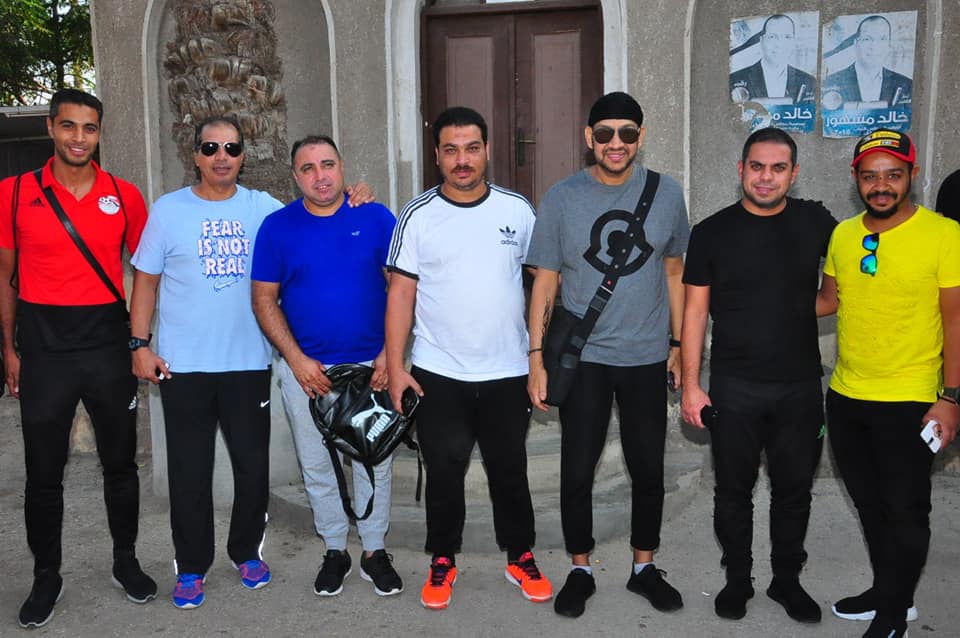 عصام كاريكا وخالد بيبو وميهوب وعماره فى مهرجان رياضي بمحافظة الشرقية