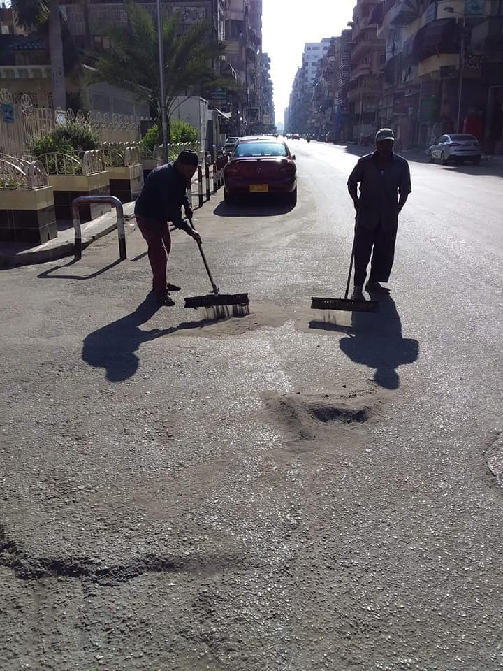 محافظة بورسعيد تواصل أعمال النظافة اليومية