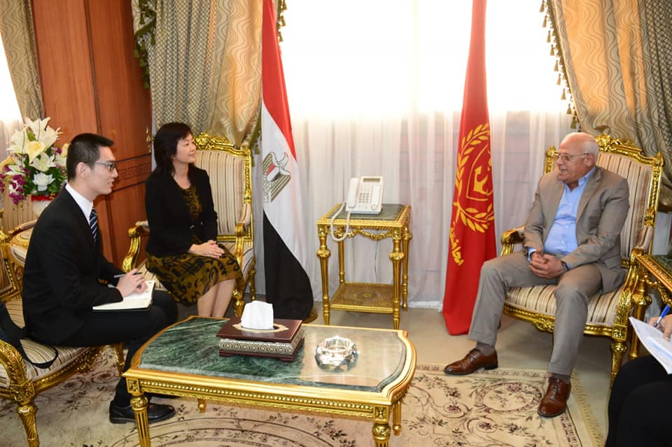 محافظ بورسعيد يستقبل القنصل الصيني