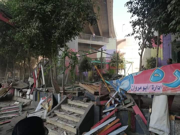 الطرق والكبارى حملات إزالة مكثفة على الطريق الدائرى