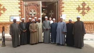 بالصور... زيارة البحوث الإسلامية والوعظ وأزهر بورسعيد إلى كنيسة الأنبا بيشوى