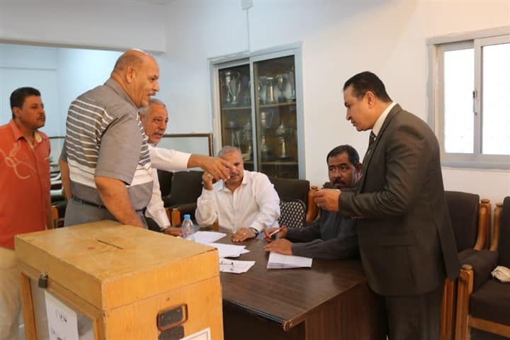 الانتخابات التكميلية لنادي منتخب السويس تشهد إقبالا كبير