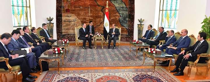 السيسى يستقبل نائب رئيس جمهورية الصين الشعبية