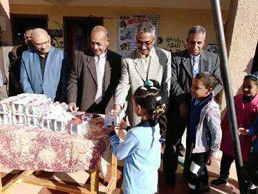 ابراهيم  يتفقد مدرستى الشيخ مفتاح بالوادي الجديد