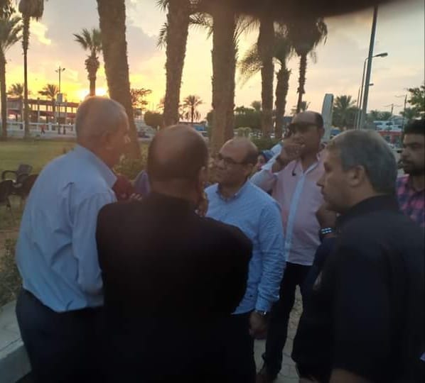 خشانة يتابع اعمال التجميل والنظافة بحى السويس