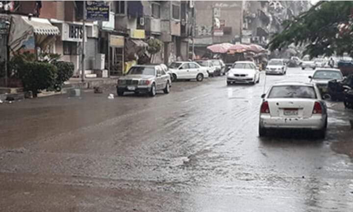 سقوط أمطار غزيرة على بورسعيد وإغلاق بوغاز ميناء الصيد