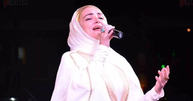 عايدة الأيوبى في حفل إنشاد دينى مع فريق نور النبى بساقية الصاوي