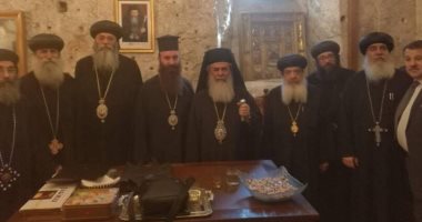 وفد الكنيسة الأرثوذكسية يبحث  مشكلة دير السلطان في القدس