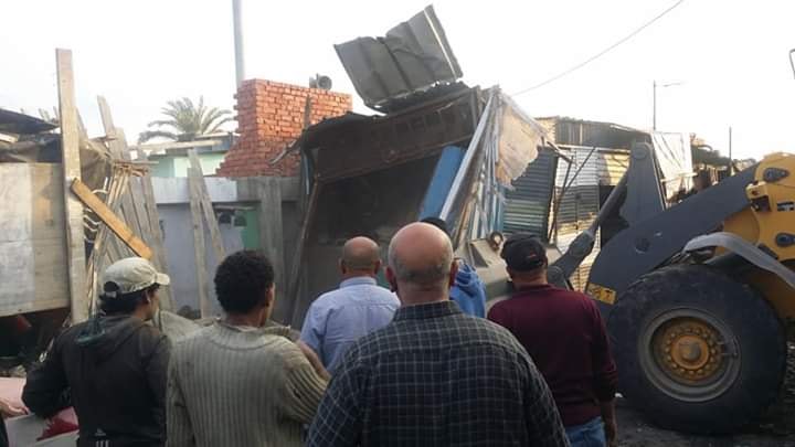 تنفيذ 6 قرارات تعدي على املاك الدولة بالضواحى ببورسعيد