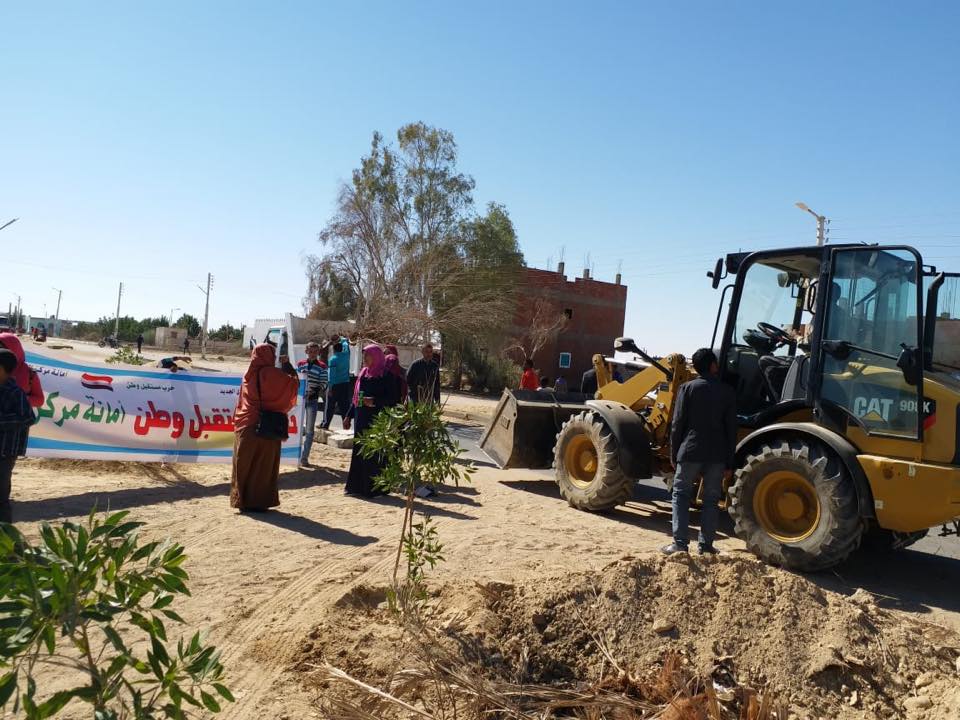 معسكر تجميل وتشجير قرية غرب الموهوب بواحة الداخلة