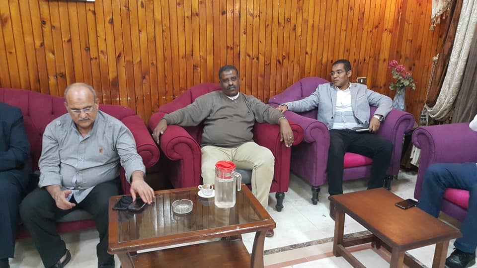 زيارة تفقدية لوفد المشروع القومى للموهبة و البطل الاولمبى لنادى اسوان