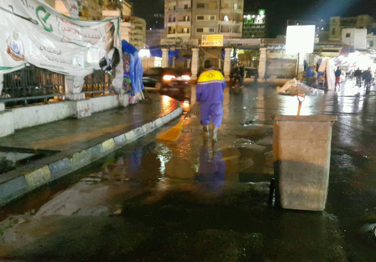 الإسكندرية تشهد أمطار رعدية