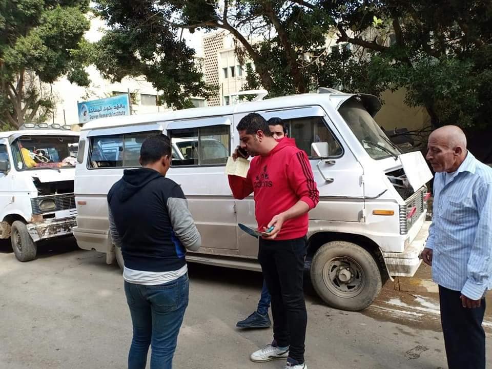 ضبط ٢٣ سيارة مخالفة فى حملات مشدده بالجيزه