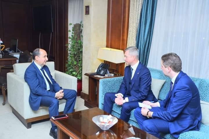 وزير التجارة يبحث مع نظيره البيلاروسى تعزيز العلاقات التجارية والصناعية بين البلدين