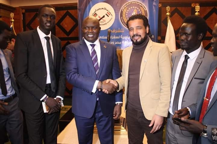 السفير السوداني جوزيف _موم _ملوك في احتفاليه استقبال