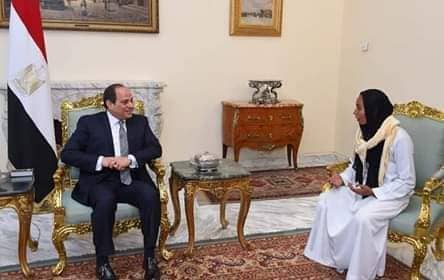 قصر الاتحادية يشهد استقبال الرئيس السيسي بفتاة التروسيكل