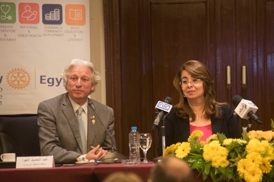 غادة والى تدعو أندية الروتاري ببذل المزيد من الجهد لتغيير ثقافة العمل عند الشباب