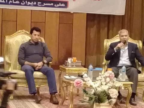 وزير الشباب والرياضة يحاور شباب المنيا هدم الملاعب المخالفة لوجودها علي أرض الزراعية