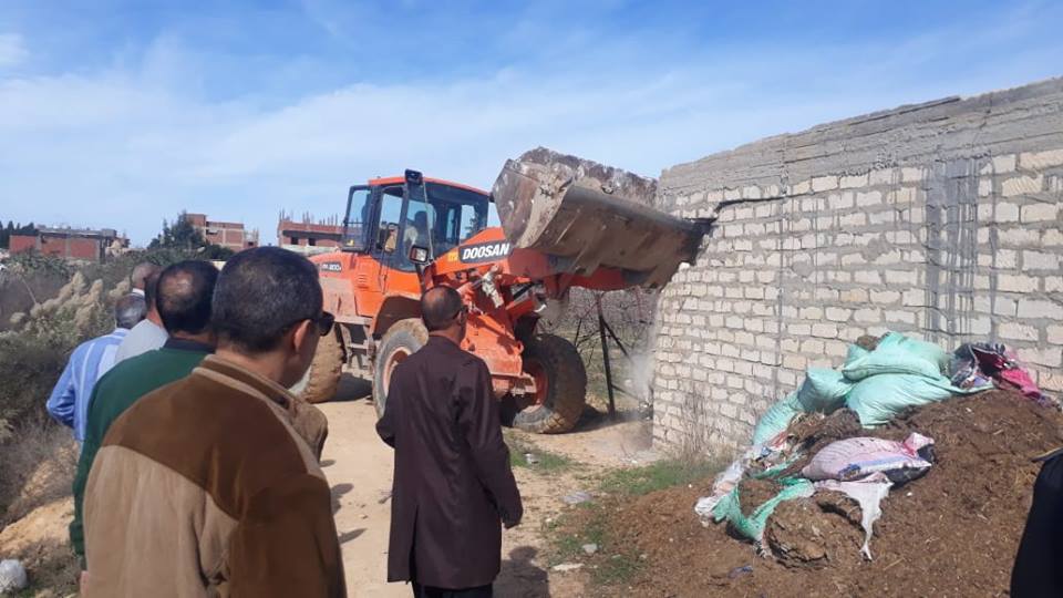 إزالة 31 حالة تعدى على الأراضى الزراعية بمطروح