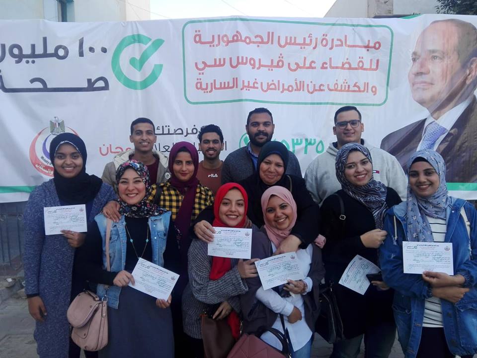 مبادرة  100 مليون صحة بمستشفى التأمين الصحى بالسويس