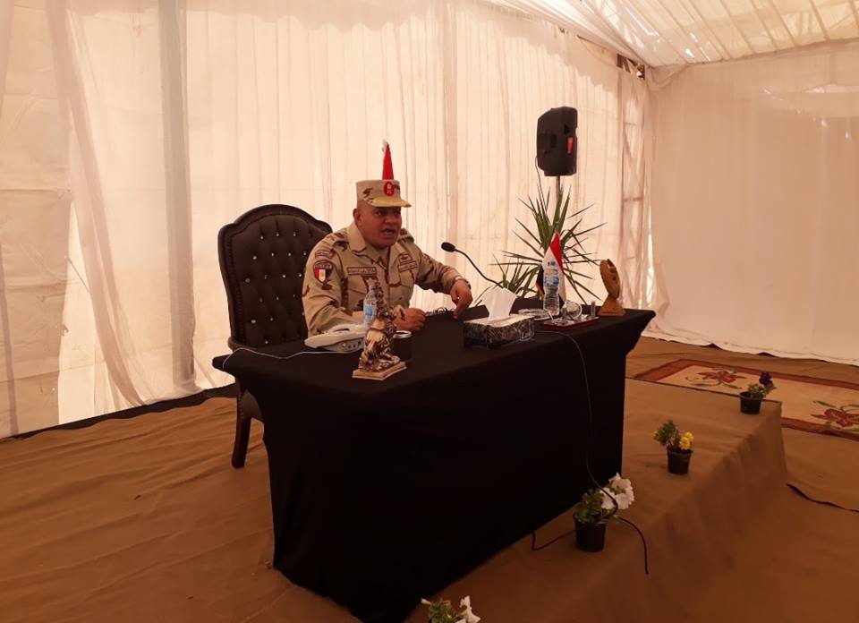 قائد الجيش الثالث الميدانى يلتقى أهالى شيوخ وعواقل جنوب سيناء