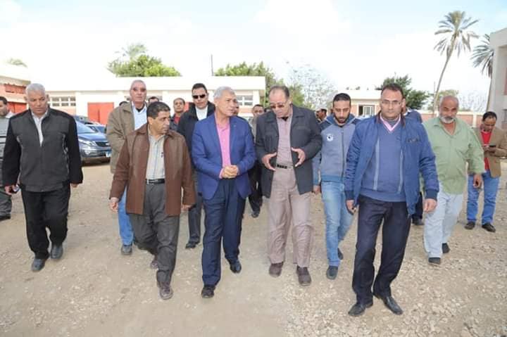 محافظ المنوفية يتفقد عدد من المنشأت الخدمية بقرية كوم الضبع
