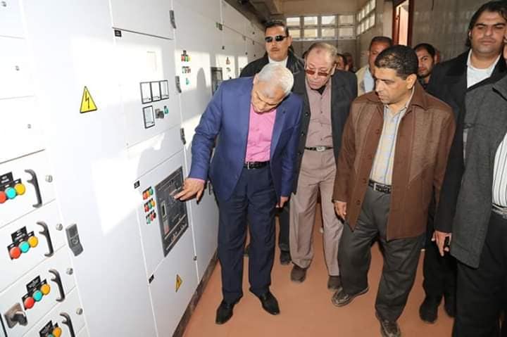 محافظ المنوفية يتفقد عدد من المنشأت الخدمية بقرية كوم الضبع والقرينين وكفر القرينين بمركز الباجور