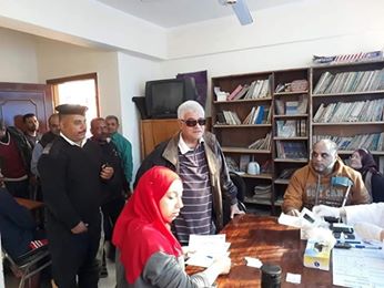 المتابعة على مدار الساعة لحملة فيروس c فى حى البساتين