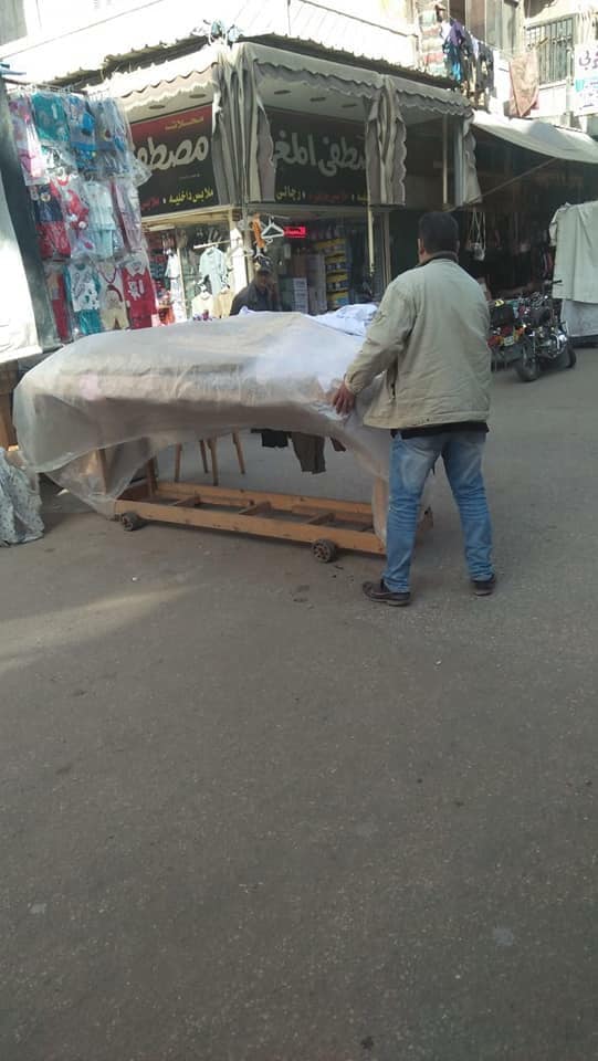 بورفؤاد تشهد رفع جميع كافة الأشغالات المقامة بنهر الطريق