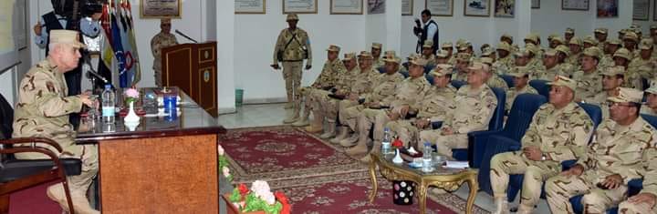 رئيس أركان القوات المسلحة يشهد المرحلة الرئيسية لمشروع مراكز القيادة ومشروع ( إعصار - 56 )