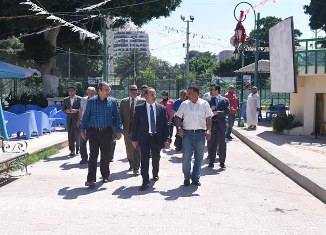 محافظ الإسكندرية يتابع آخر المستجدات لتطوير حديقة الشلالات