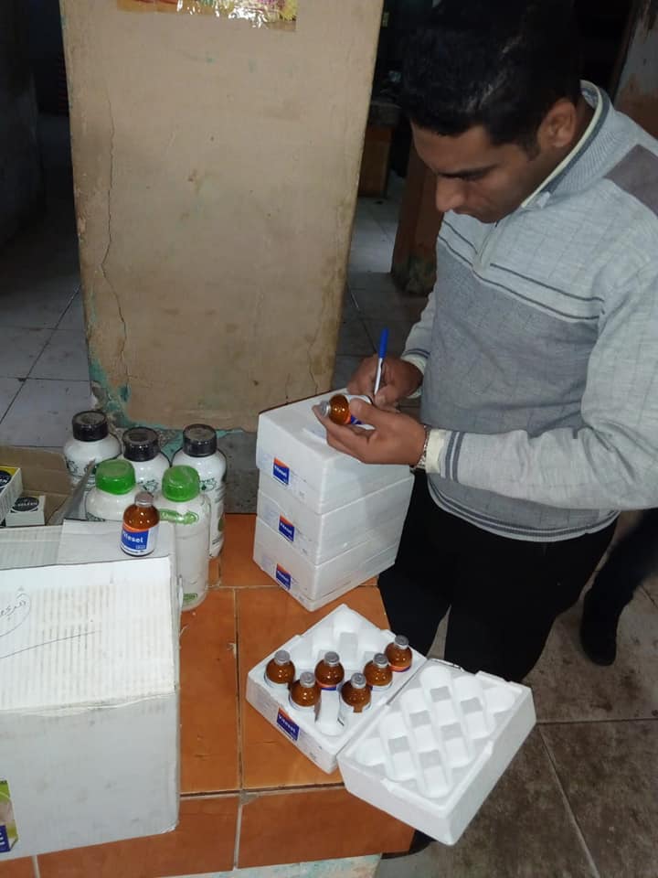 ضبط أدوية بيطرية بفوه محظور تداولها ومنتهية الصلاحية بكفر الشيخ