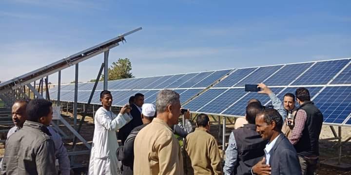 الأقصر تشهد افتتاح محطة ري تدار بالطاقة الشمسية بقرية توماس