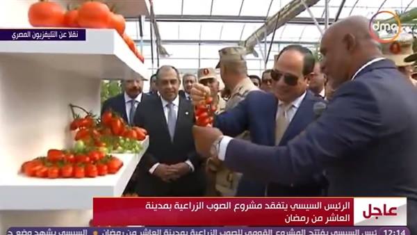 السيسي يحرج مسئولة بالصوب الزراعية بعدم معرفتها عن احتياجات السوق