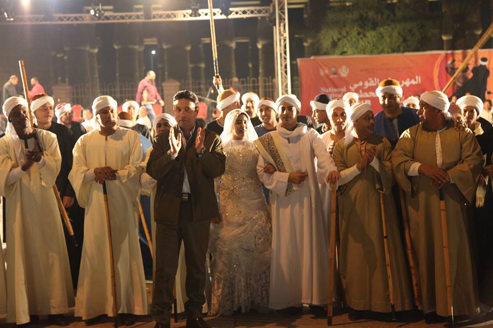 مهرجان التحطيب يبدأ فعالياته بالعرس الصعيدى في الأقصر