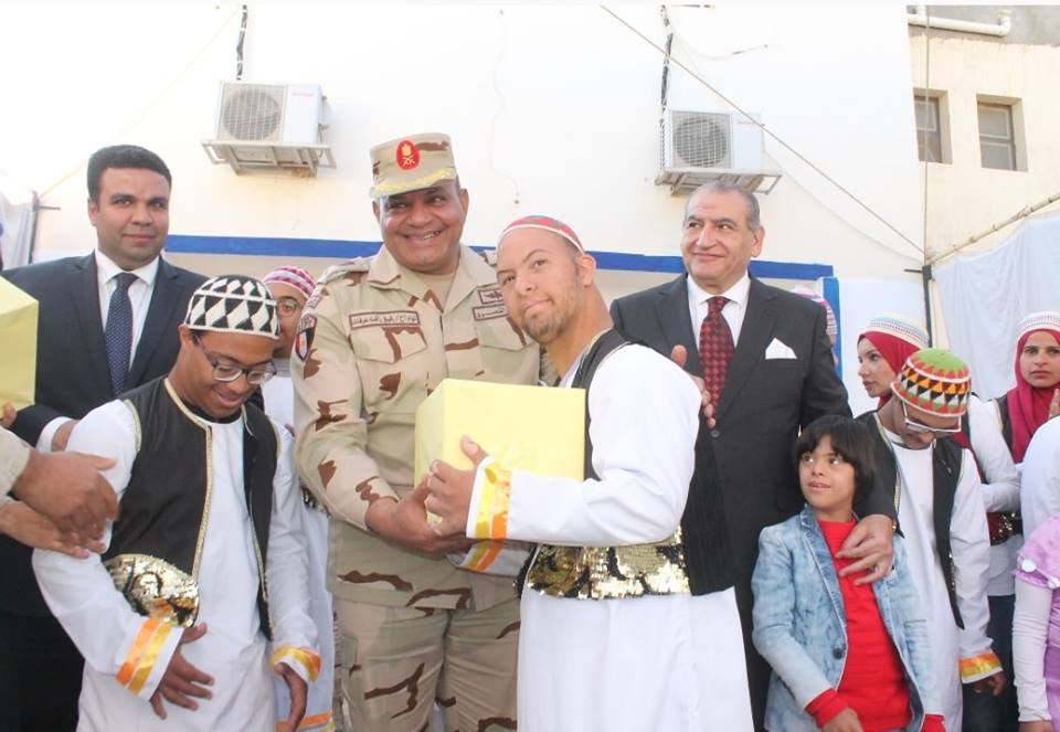 قائد الجيش الثالث يحضر احتفالية بجمعية الصفاء لذوى الإحتياجات الخاصة بالسويس