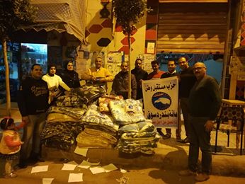 مستقبل وطن بكفرالشيخ يوفر ملابس الشتاء لاطفال المدارس