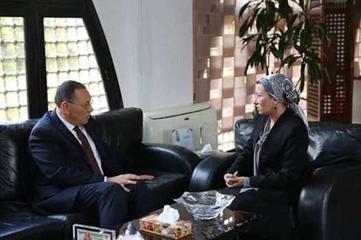 وزيرة البيئة ومحافظ الشرقية يبحثان أساليب و طرق حديثة لتحسين منظومة النظافة