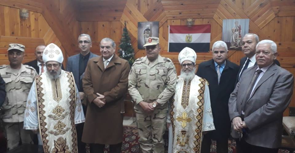 قائد الجيش الثالث ومحافظ السويس يقدمان التهنئة للأقباط بمناسبة رأس السنة الميلادية