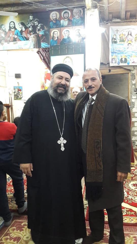 حمزاوى يهنئ أقباط مجلس قروى تلت جنوب بنى سويف بعيد الميلاد المجيد